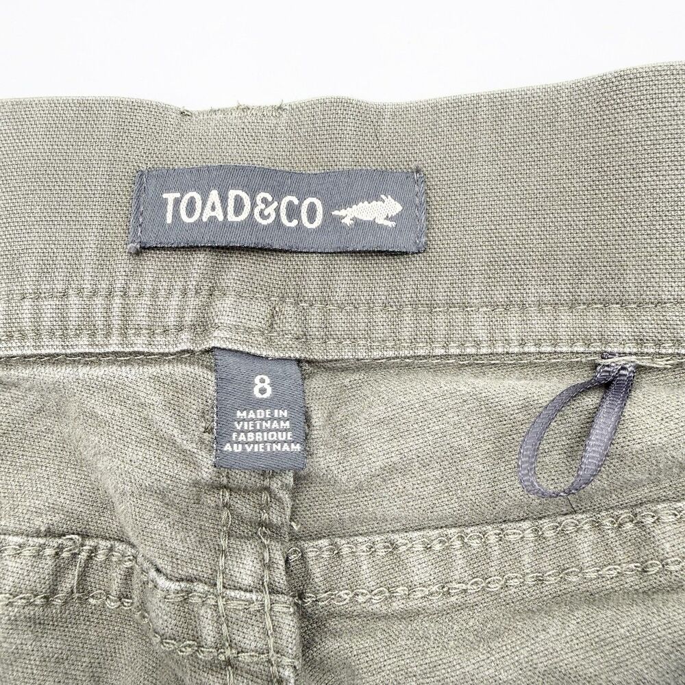 Toad Co Women’s Earthworks 5-Pocket Skinny Pants 8 Green Organic - Picture 4 of 8